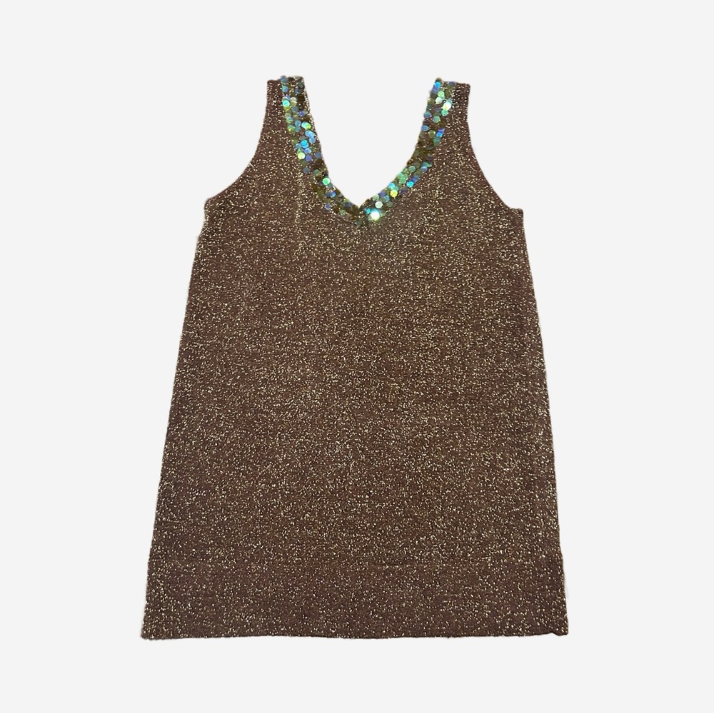Vintage Y2k Necessary Objects, Sequin Sparkly Tank - image 2
